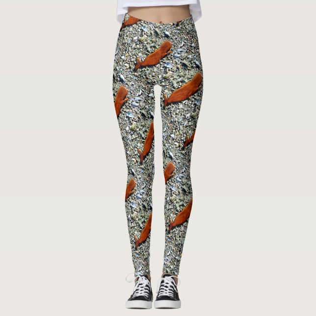simmande brunvalar grått leggings (Framsida)