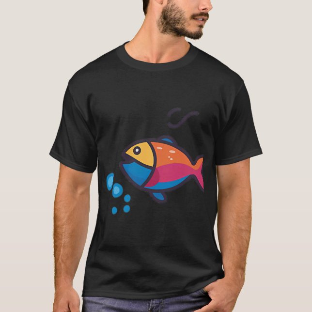 Simmande Fisk Ikon T Shirt (Framsida)