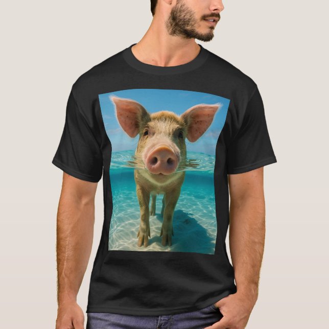 Simmande grisar Bahamas Nassau T Shirt (Framsida)