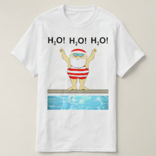 Simmande jul-simmare t shirt