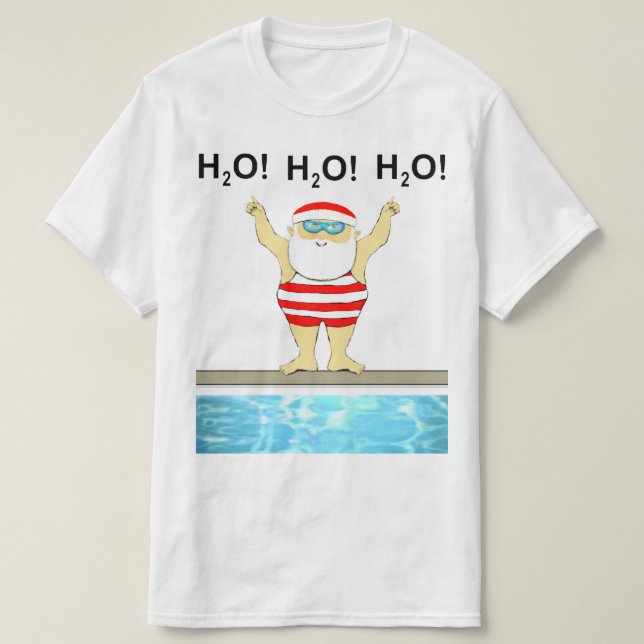 Simmande jul-simmare t shirt (Design framsida)