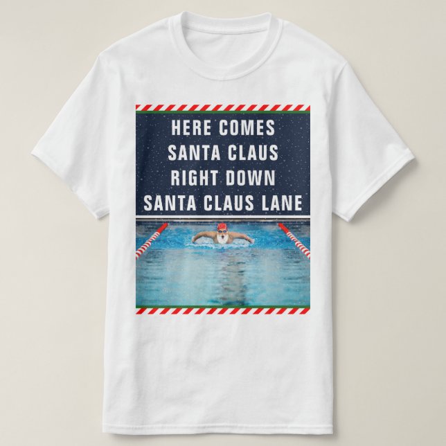 Simmande jul t shirt (Design framsida)