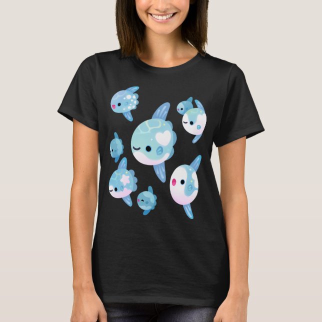 Simmande klumpfisk t shirt (Framsida)