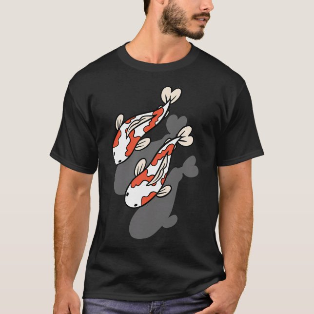 Simmande Koi T Shirt (Framsida)