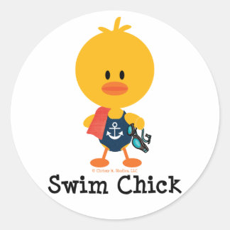 Simmans Chick Runt Klistermärke
