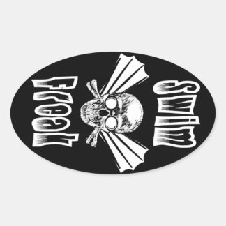 Simmans Freak ovaldekal Ovalt Klistermärke