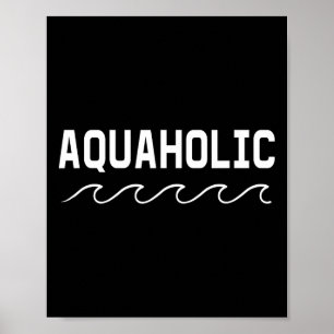 Simmare Båtliv Aquaholic Simning Vattensporter Lo Poster