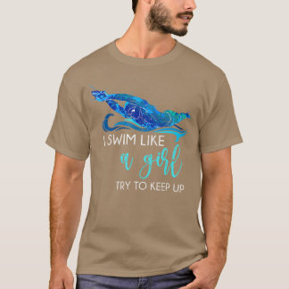 Simmare Flickor Kvinnor Simma Sport Idrottare Roli T Shirt