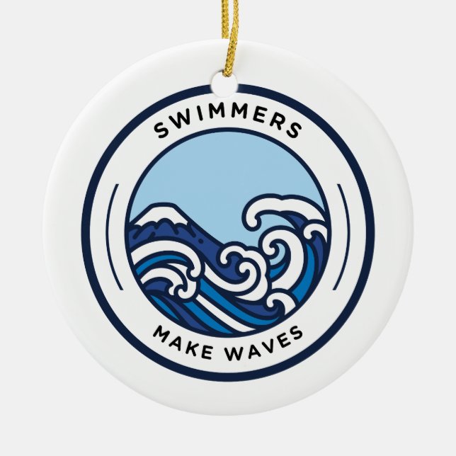 Simmare gör Vågar Julgran ornament (Framsidan)