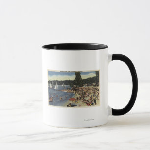 Simmare på Bathing Cove Beach Mugg