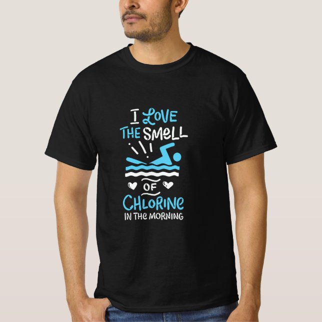 Simmare Simning Simma Sport Gåva T Shirt (Framsida)