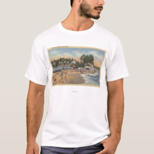 Simmare & Sunbathers på stranden Tee Shirt