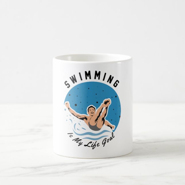 simmare - Swimming är mitt livsmål Kaffemugg (Center)