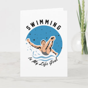 simmare - Swimming är mitt livsmål Kort