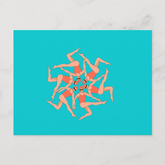 Simmare - Synchronized Swimming Choreography Vykort (Framsida)