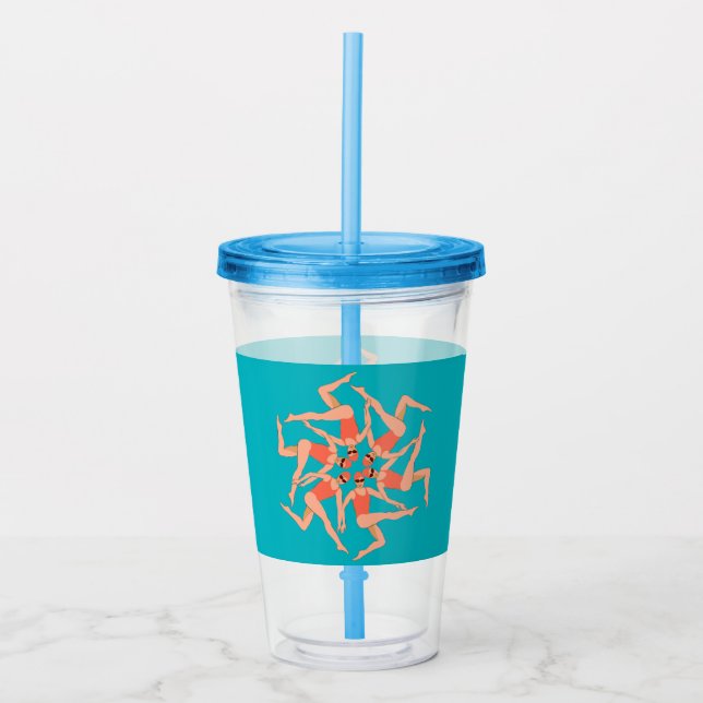 Simmare - synkroniserad simning take away mugg (Framsida)
