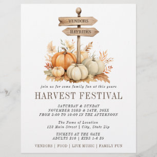 Simme Harvest Festival Pumpkin Reklamblad