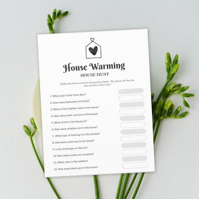 Simme Heart House Warming Party Game (Simple Sweet Heart House Warming Party Game)