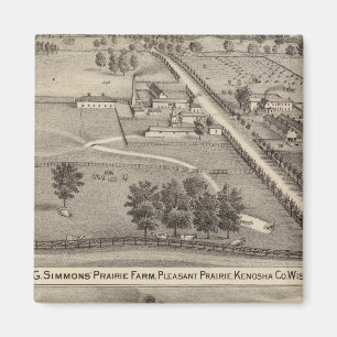 Simmon's Prairie Farm, Kenosha Vatten Cure Magnet