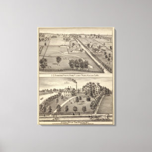 Simmons prärielantgård, Kenosha vattenbot Canvastryck