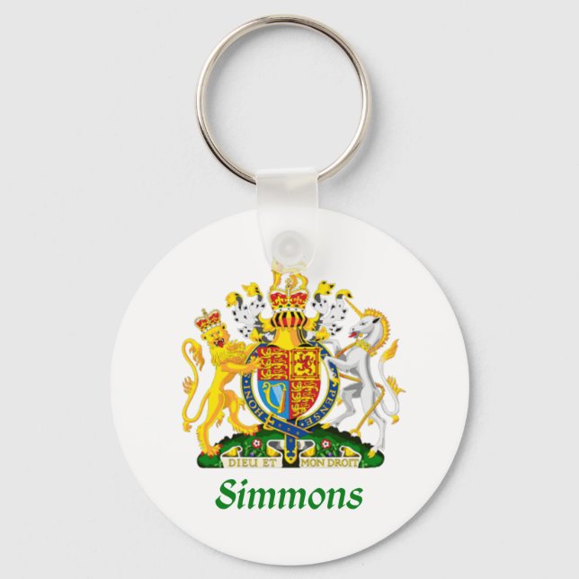 Simmons Shield of Underbar Britain Nyckelring (Framsida)