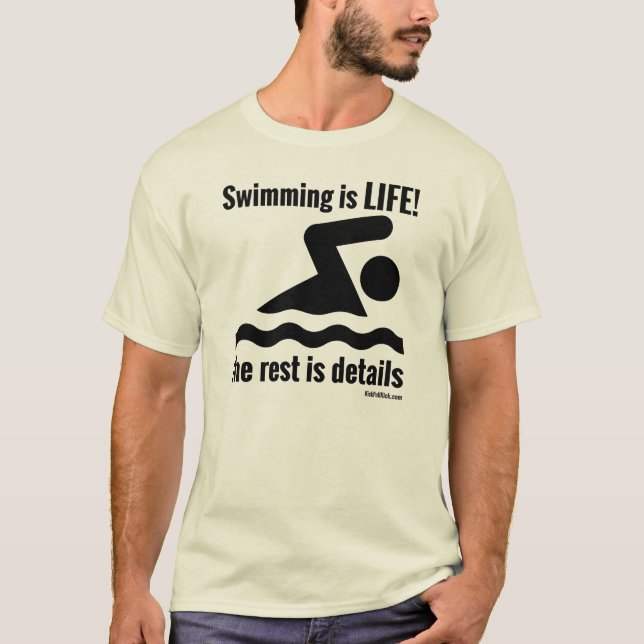 Simning är LIV! Tee (Framsida)