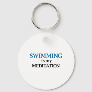 Simning är min meditation nyckelring