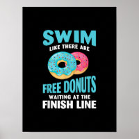 Simning av Älskare - Simma som Re är gratis donuts