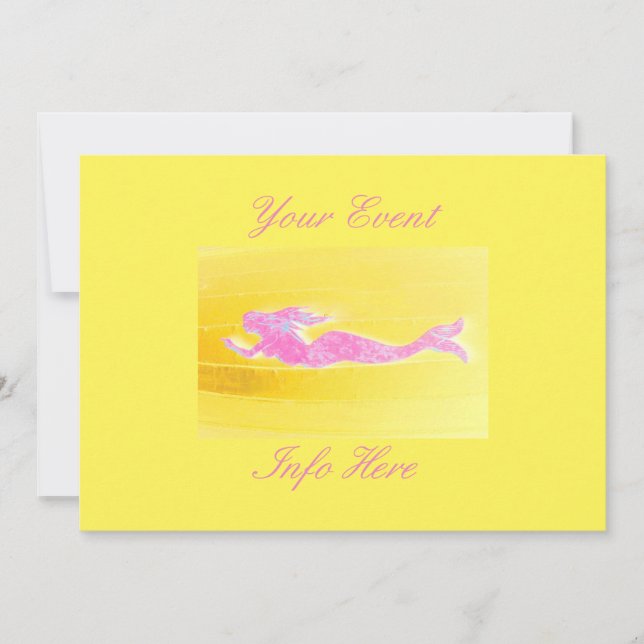 simning av rosa sjöjungfru under vatten (Framsida)