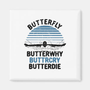 Simning - Butterfly ButterWhy Magnet