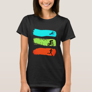 Simning, Cykling och Löpning. Triathlon T-Shirt