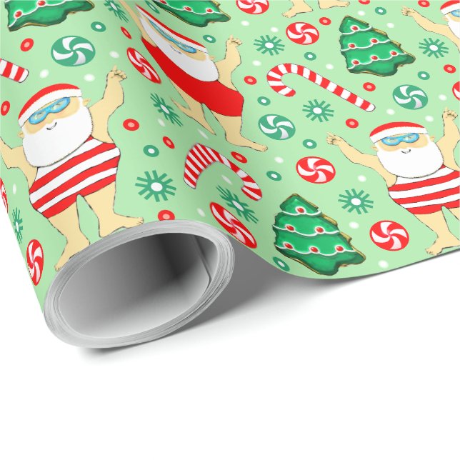 Simning Jul Presenpapper Presentpapper (Rullad Hörn)