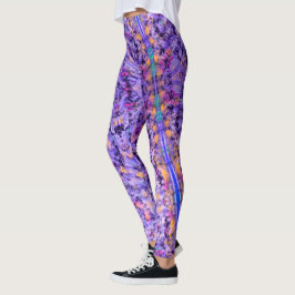 Simning med Abstrakt i korallfoder Leggings