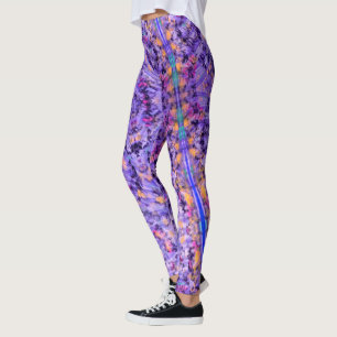 Simning med Abstrakt i korallfoder Leggings