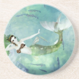 Simning med lax Underlägg Sandsten