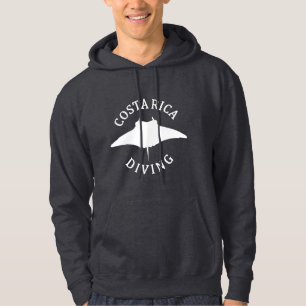 Simning med Manta Ray - Costa Rica-Dykan Hoodie