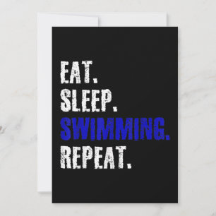 Simning och simmande design, sommargåva julkort