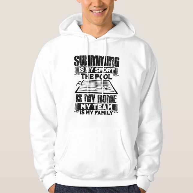 Simning Sim Present Hoodie (Framsida)