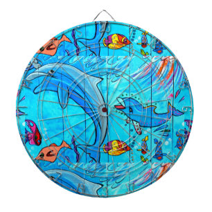 simningdelfindartboard darttavla
