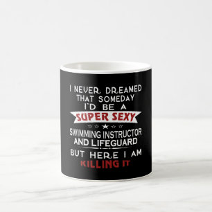 Simninginstruktör och livräddare kaffemugg