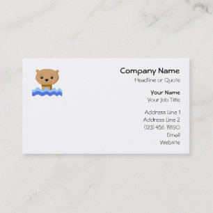 SimningOtter. Visitkort