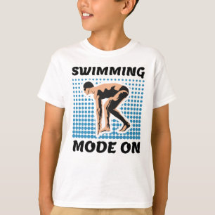 Simningsläge på - Bassäng Älskare T Shirt