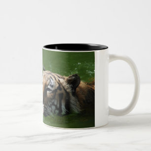 Simningtigermugg Två-Tonad Mugg