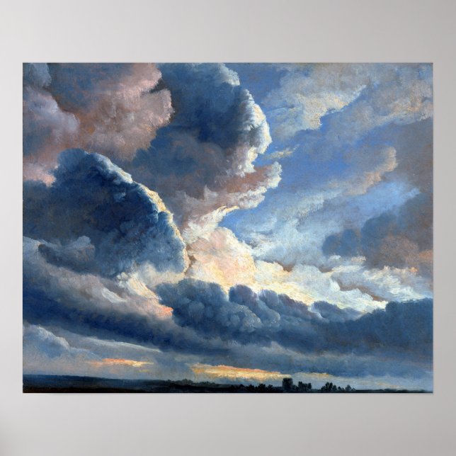Simon Alexandre Clément Denis Study of Clouds Poster (Framsidan)