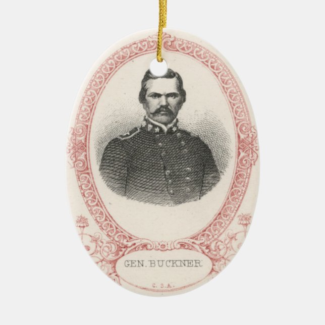 Simon Bolivar Buckner Julgransprydnad Keramik (Framsidan)