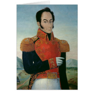 Simon Bolivar Hälsningskort