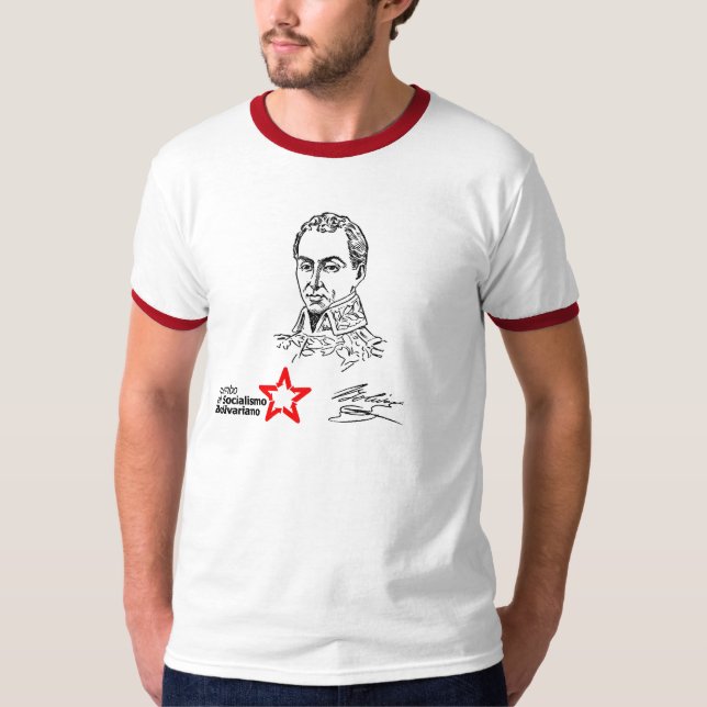 Simon Bolivar Hugo Chavez Tee (Framsida)