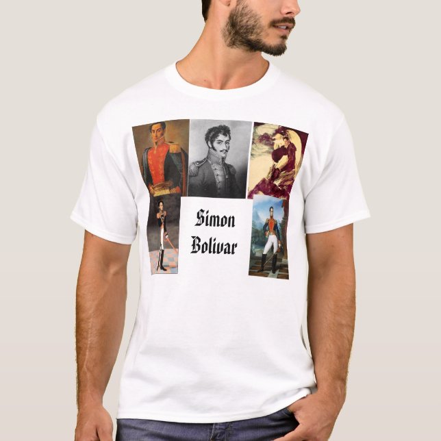 Simon Bolivar Simon Bolivar, Simon Bolivar, Si… Tee Shirt (Framsida)