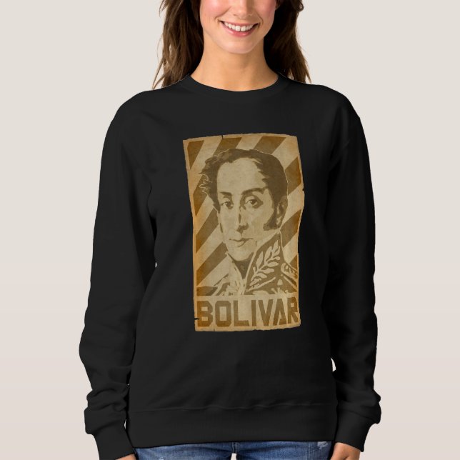 Simon Bolivar Torn Propaganda Poster T Shirt (Framsida)