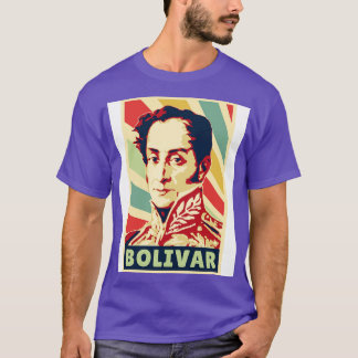 Simon Bolivar Vintage Färg T Shirt